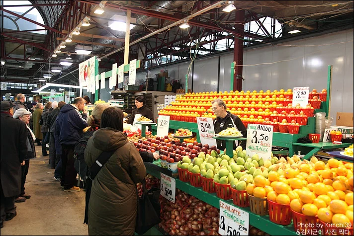 몬트리올 시장 장딸롱 Jean talon