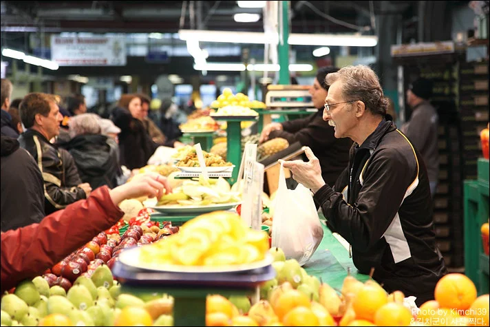 몬트리올 시장 장딸롱 Jean talon